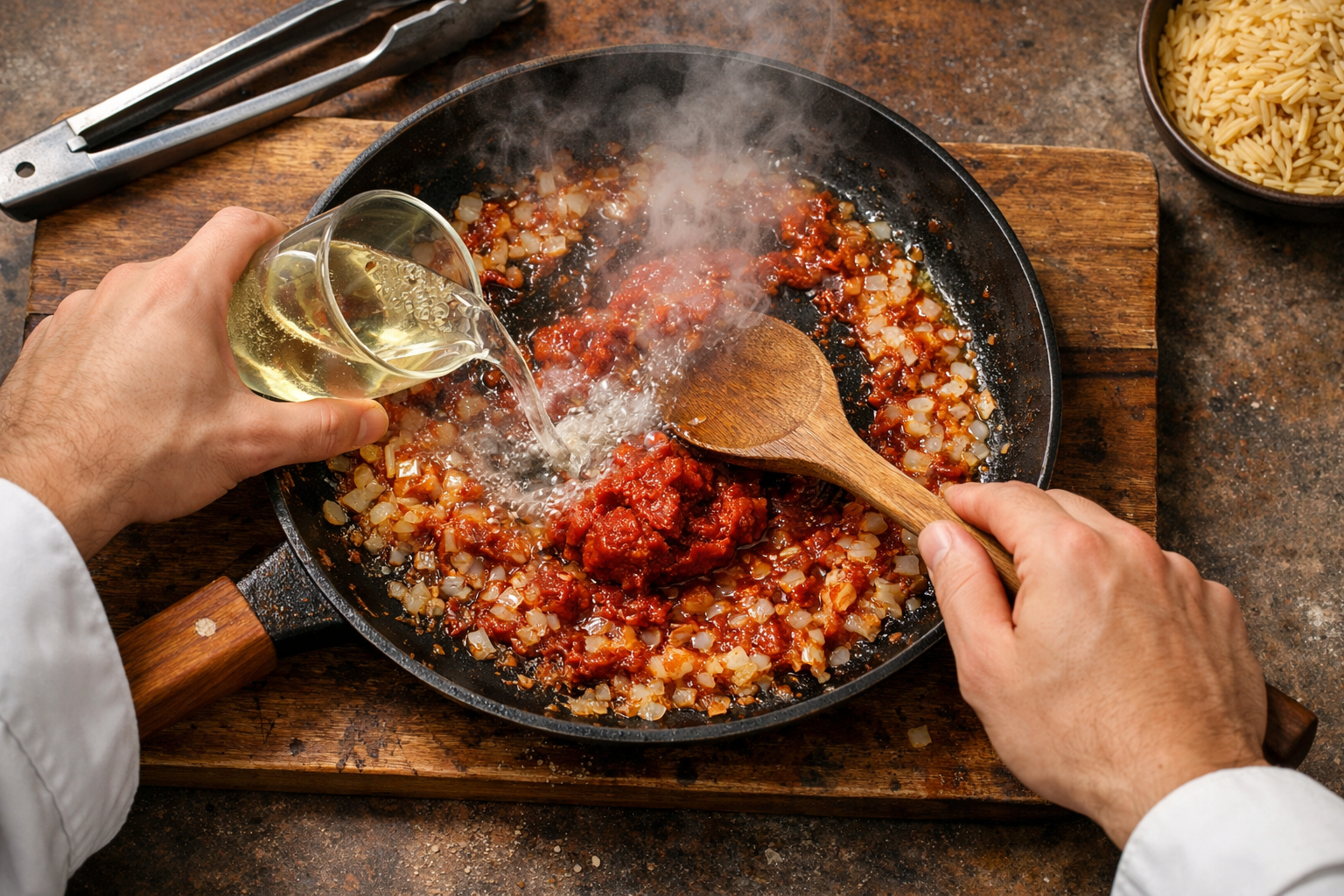 Step 2 - Prawn Kritharoto